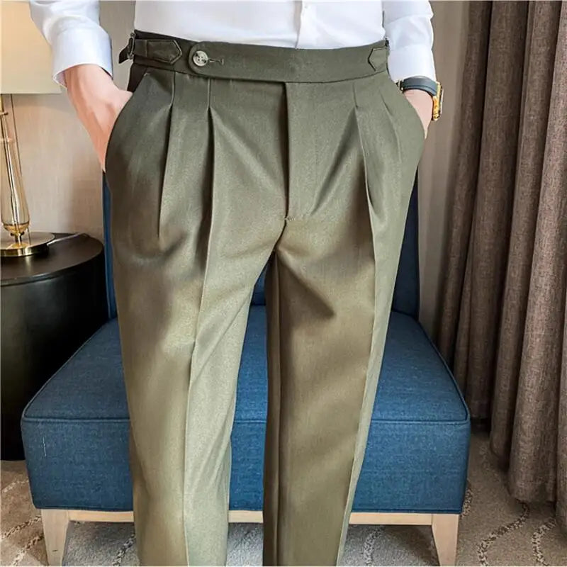 pantalon pour homme de couleur vert