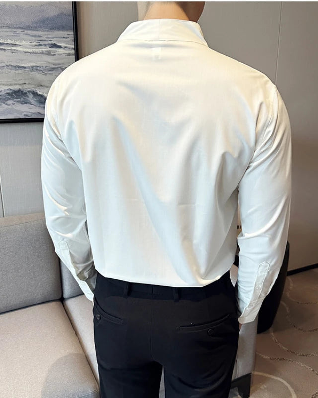 Chemise Axel homme, blanc, élégante et sophistiquée, coupe formelle