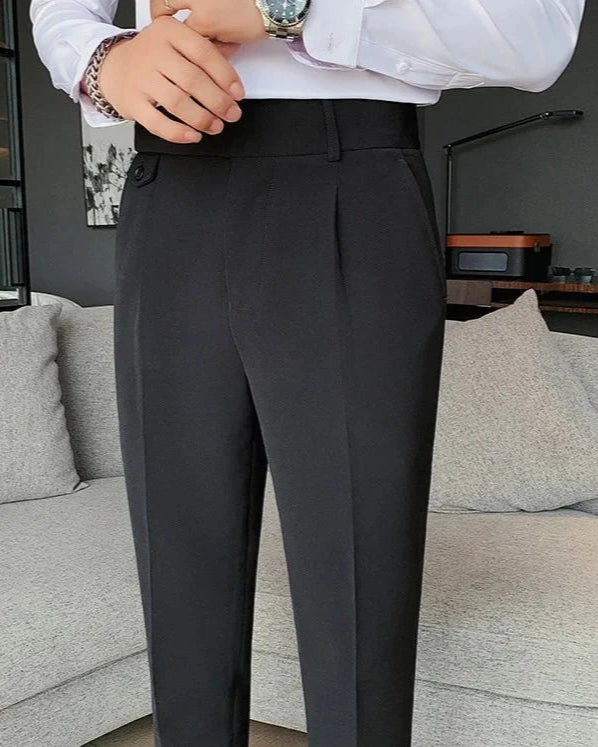 Pantalon Maé homme, noir, pantalon habillé pour un look haut de gamme.